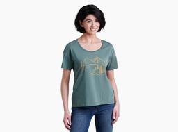 KUHL Impression Sketch Graphic Tee EVERGREEN Front