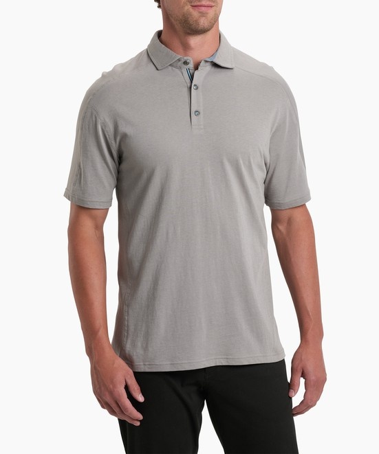 KUHL Brazen KUHLDRY Polo Cloud Gray Front