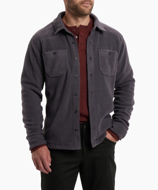 KUHL M's Nomad Fleece Overshirt Carbon Front