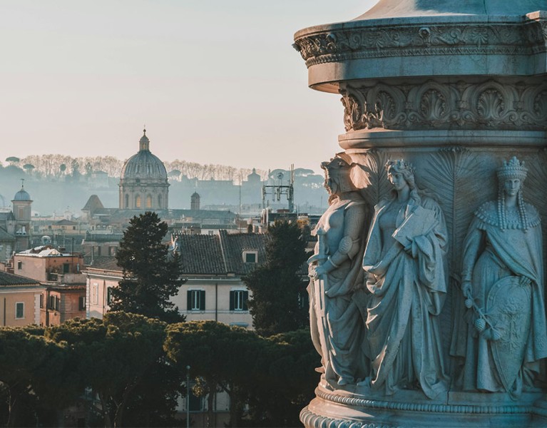 Sculptures of Rome, Italy