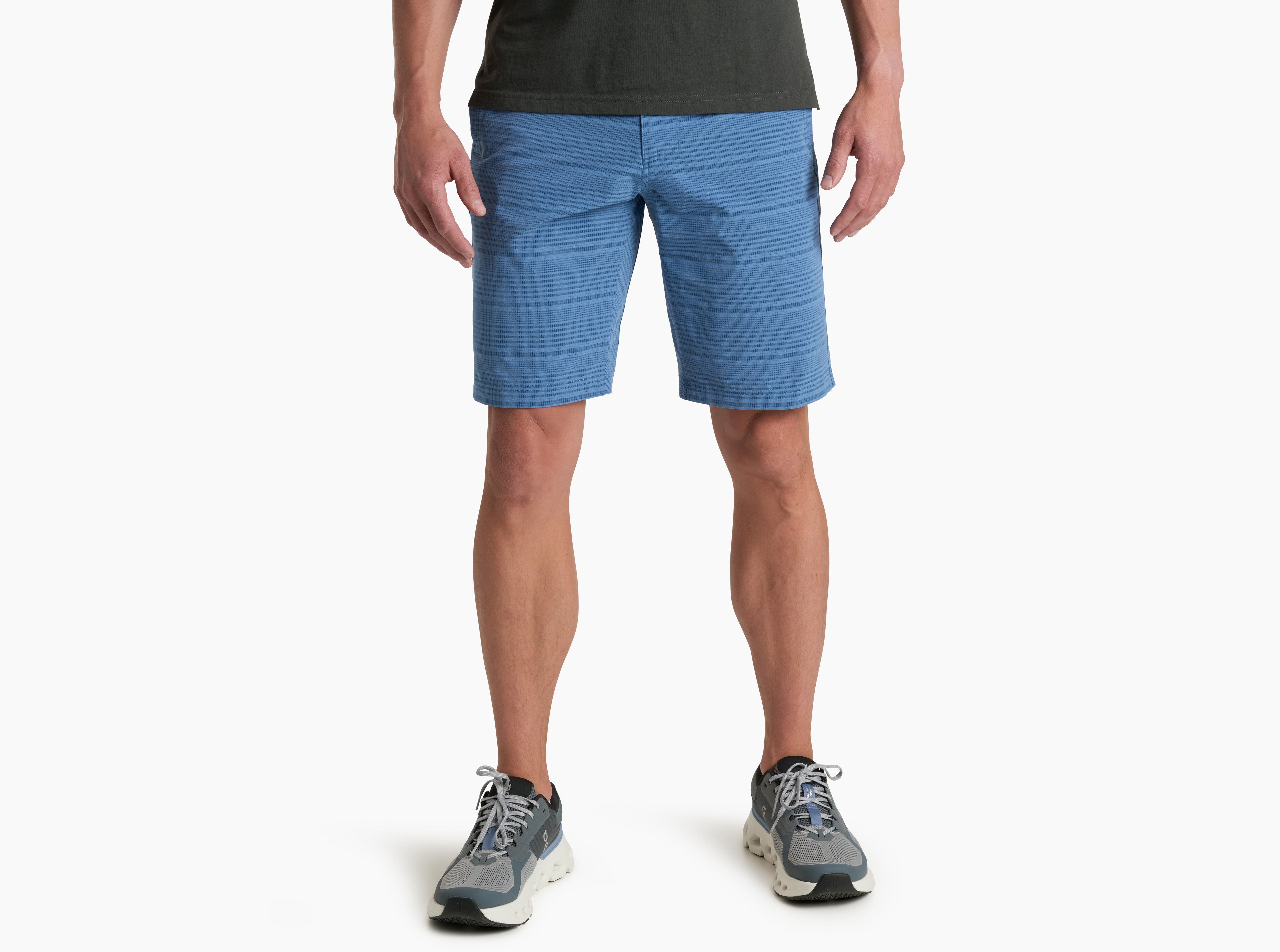 KUHL Upriser Short RIVER BLUE STRIPE Front