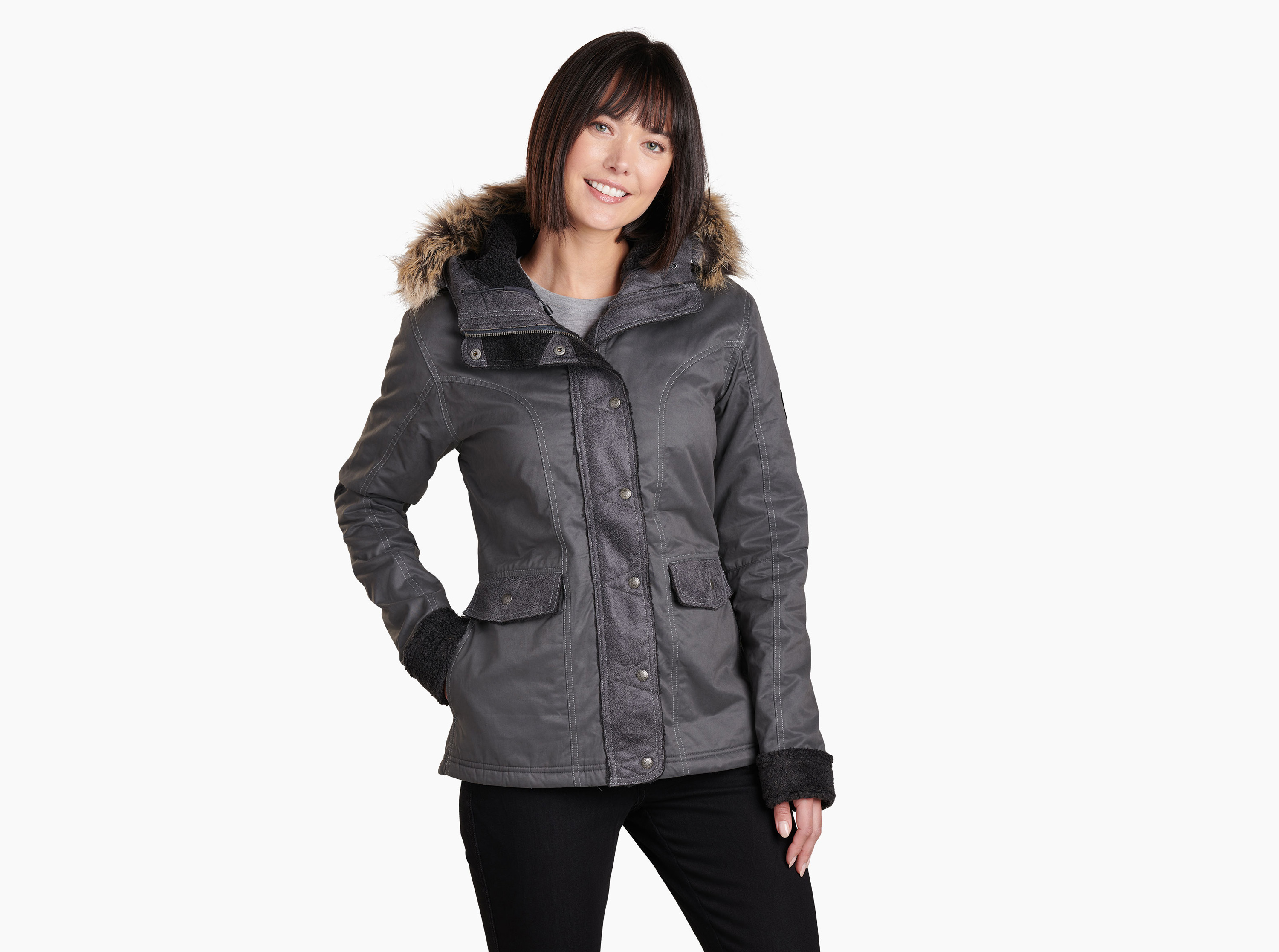 Kuhl, Jackets & Coats, Kuhl Quarter Zip Womens Jacket Alaska Grey