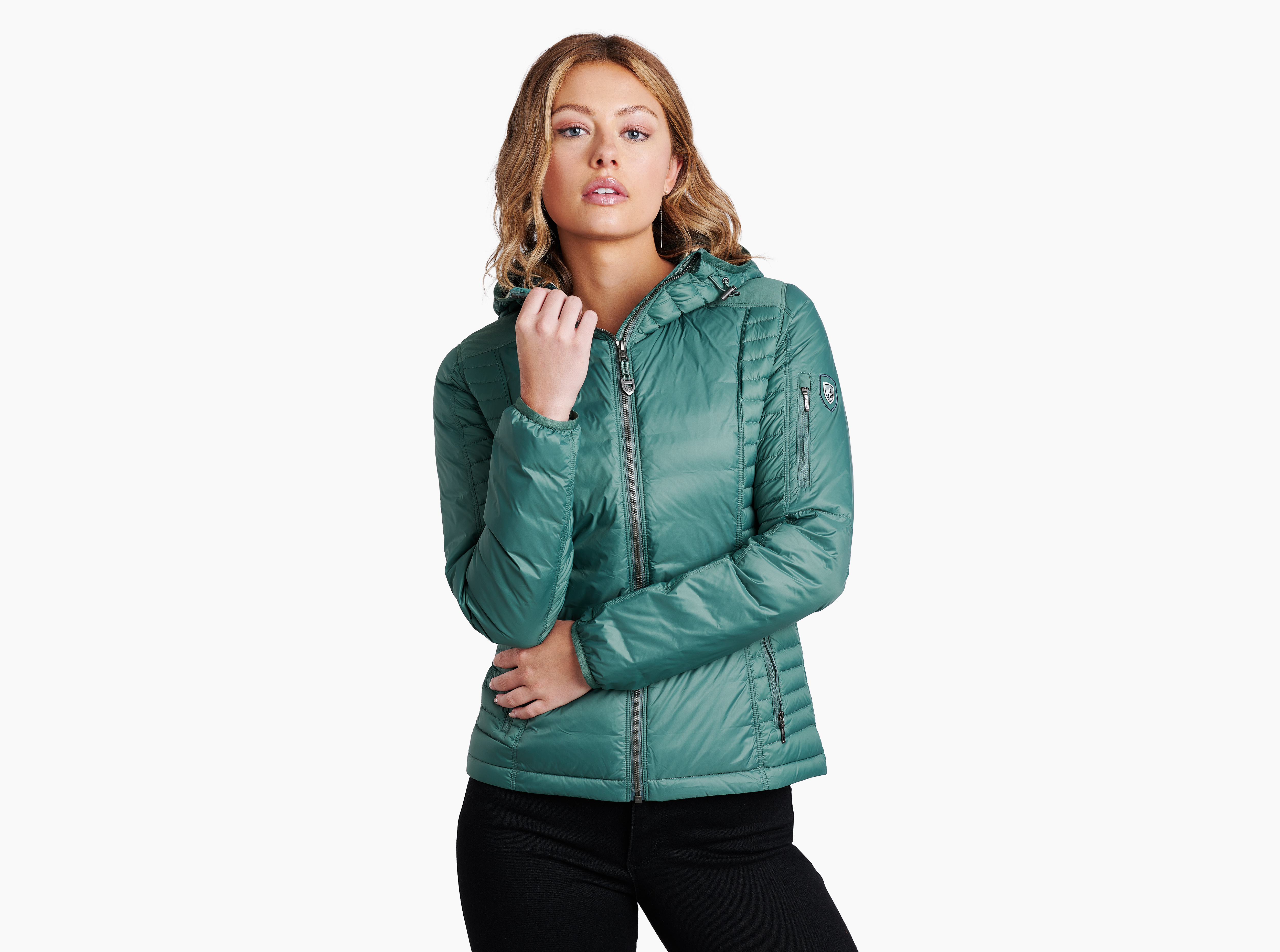 Need a jacket that transitions from trails to cocktails? The Kuhl Spyfire  women's down jacket doesn't skimp on details or style. Put this o…