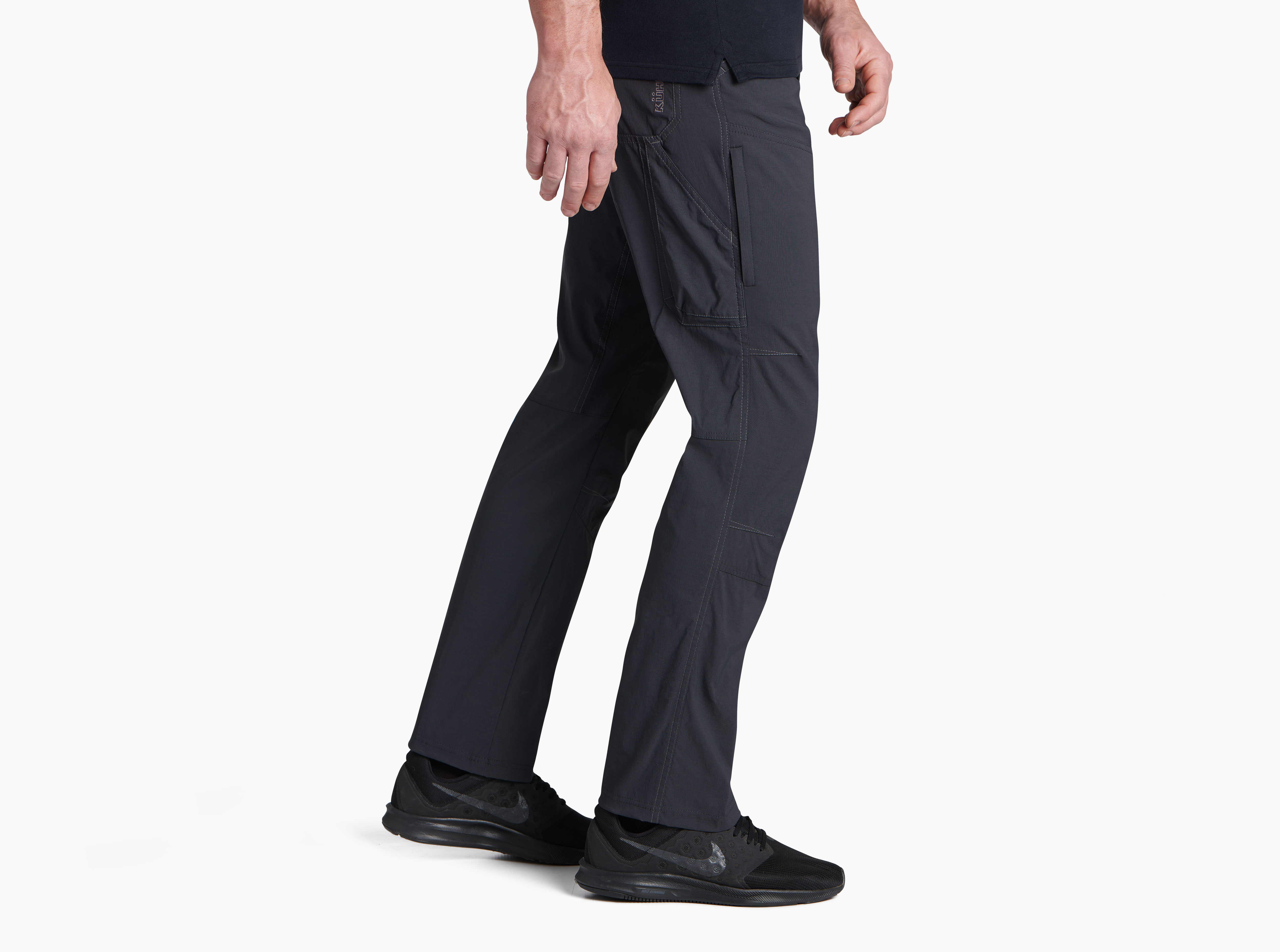 Men's Soft Stretch Tapered Joggers - All in Motion™ Black S 