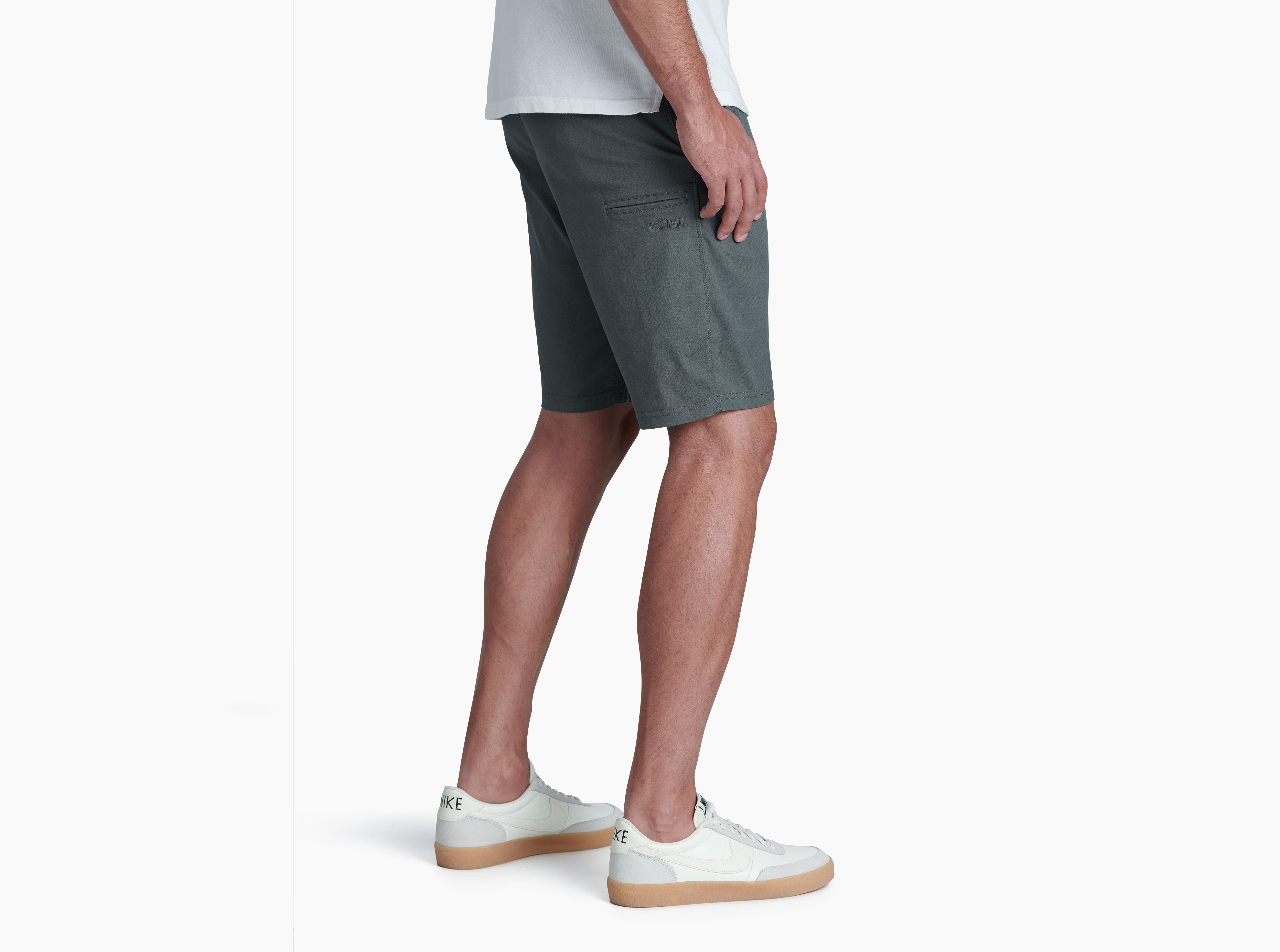 Merino Wool Stretch Chino Shorts, Light Khaki
