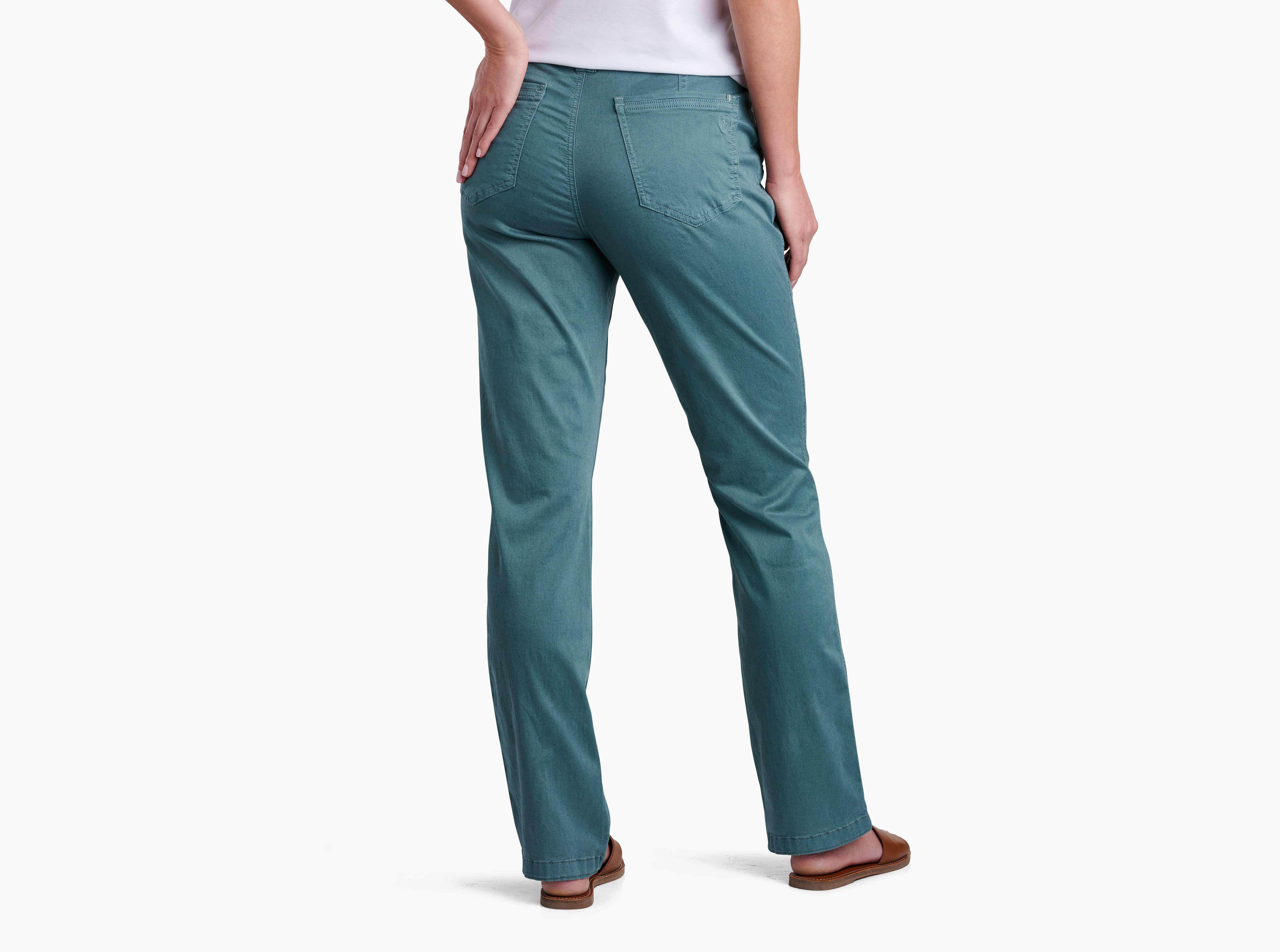KUHL Strattus Pants Women 10 Zipper Pocket Elastic Waistband Lightweight  Stretch