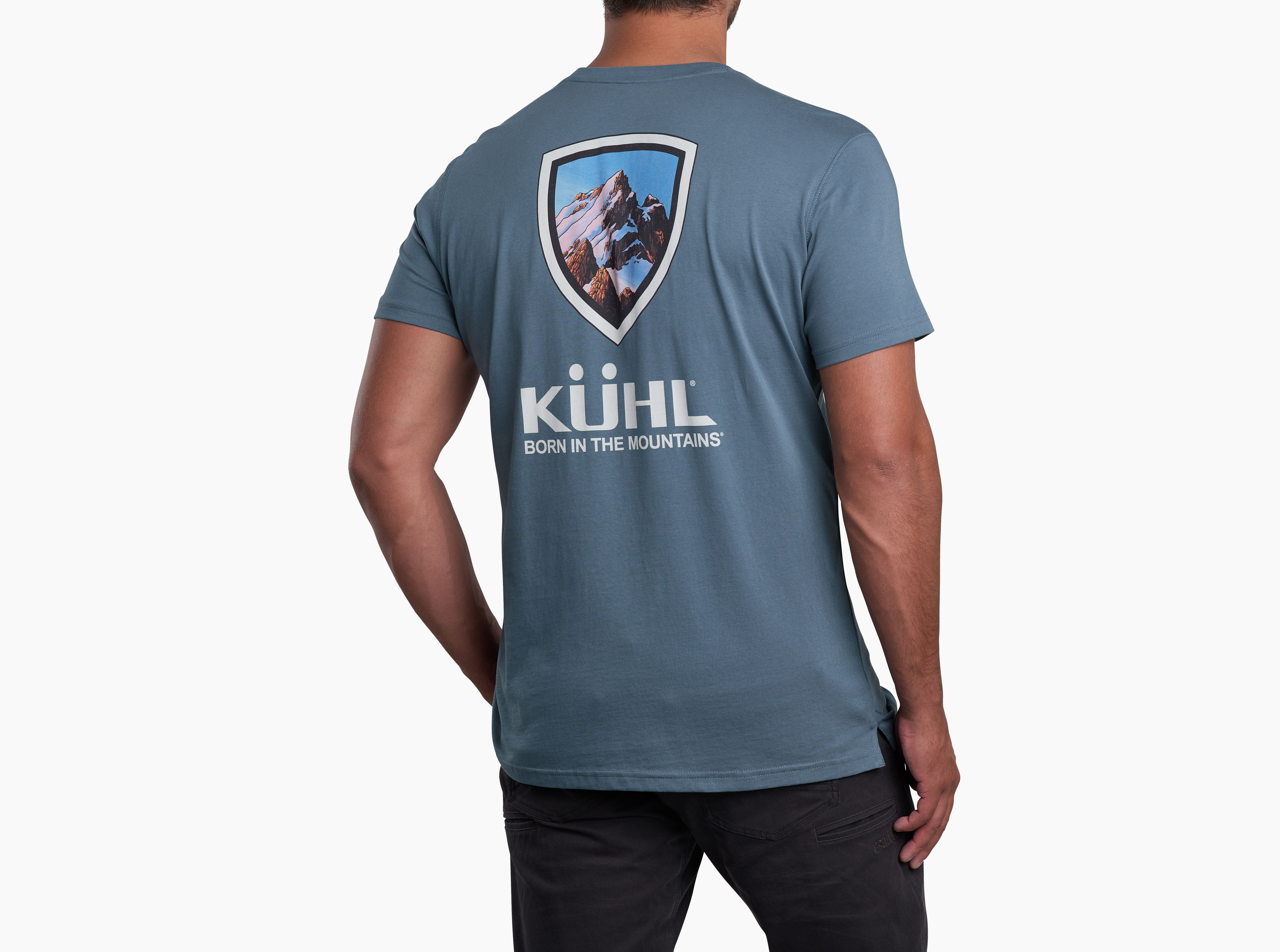  Kuhl Born in The Mountains Short-Sleeve Classic Fit T-Shirt  (Small, Pirate Blue) : Kuhl: Clothing, Shoes & Jewelry