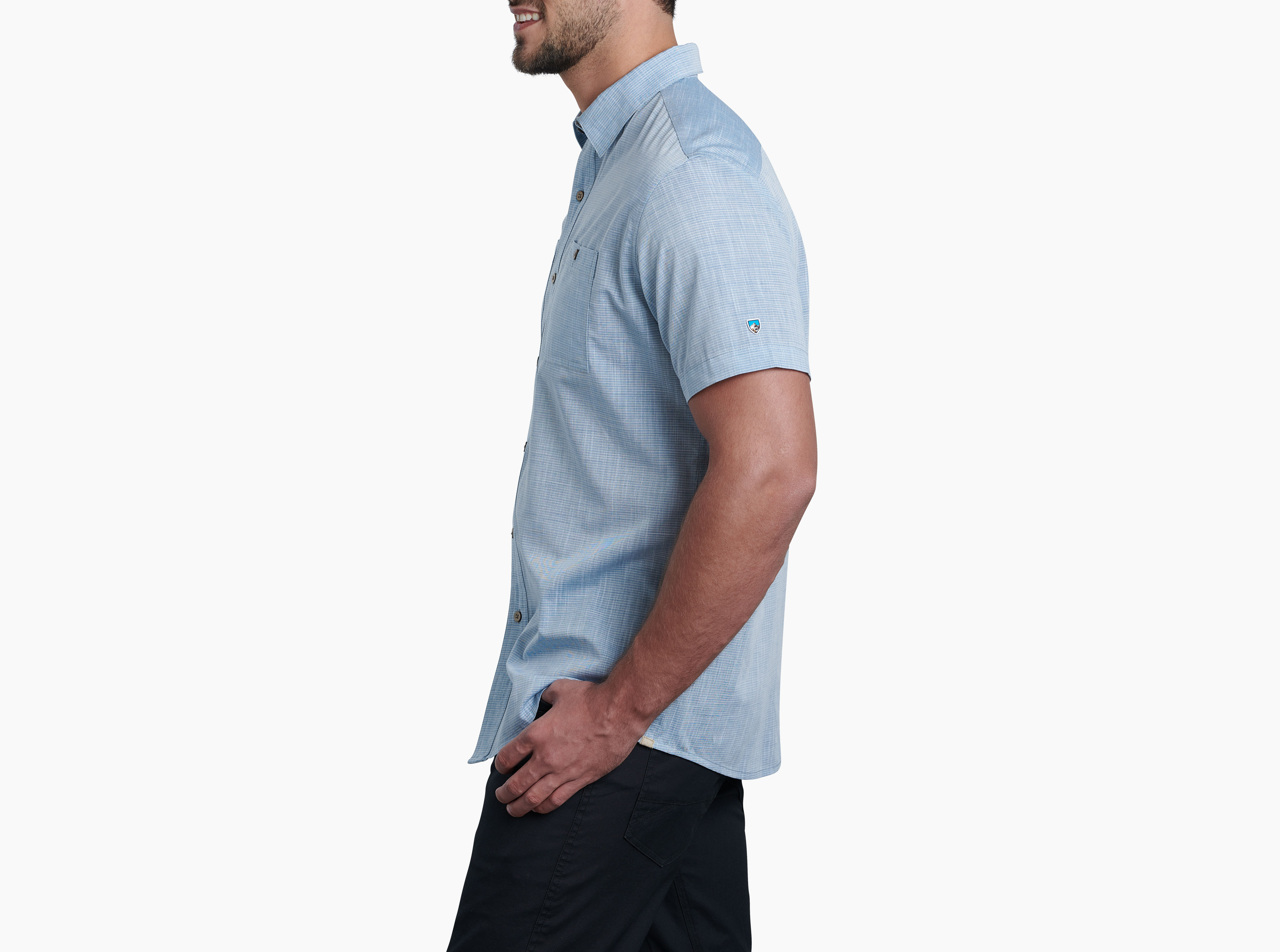 Kuhl Karib Stripe Shirt for Men in Blue