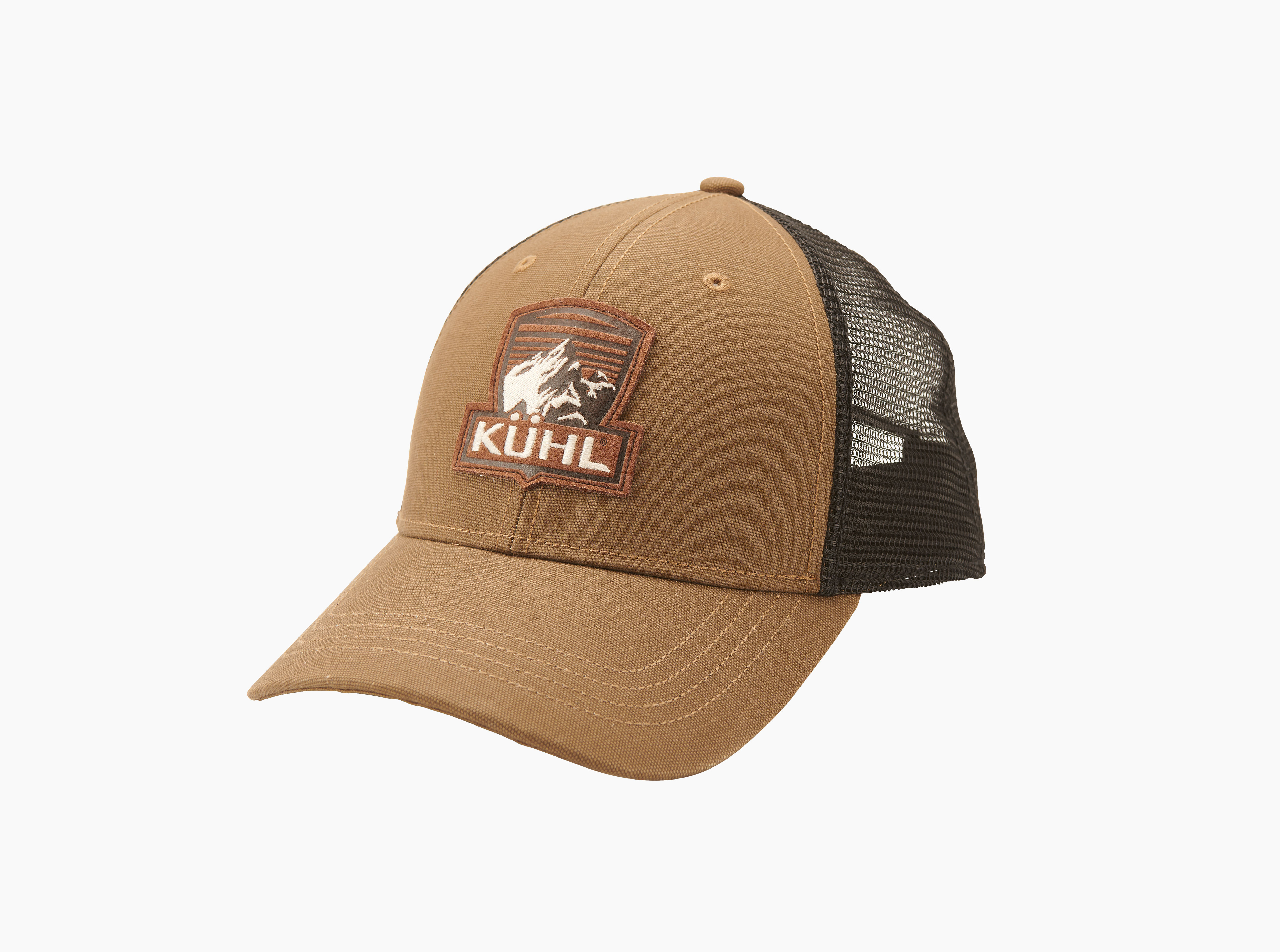 Kuhl Blue Snapback Hat Gray Mesh Born in the Mountains Logo Trucker Kühl
