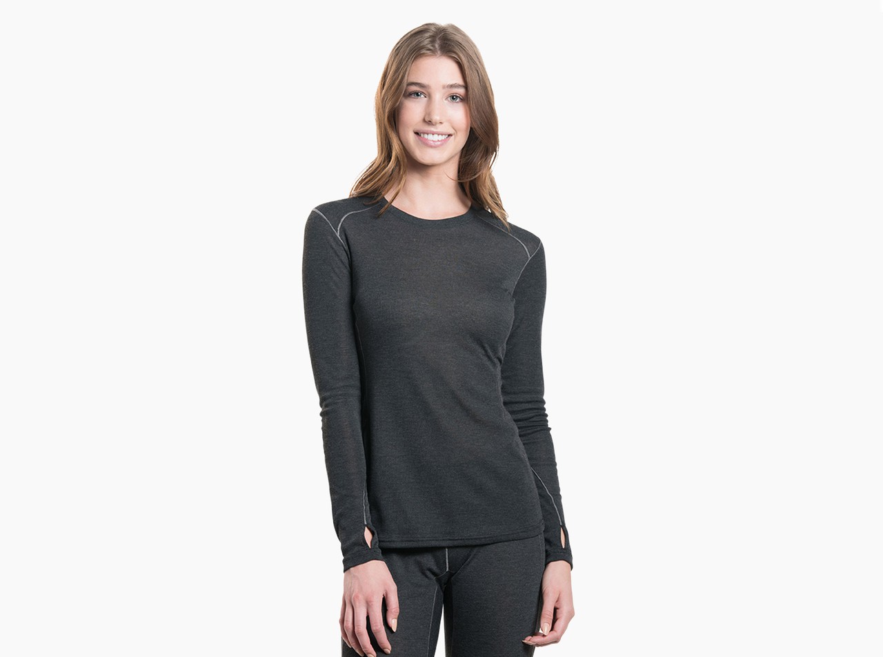 Kuhl Women's Lea Gray Carbon LS Pullover XL NEW