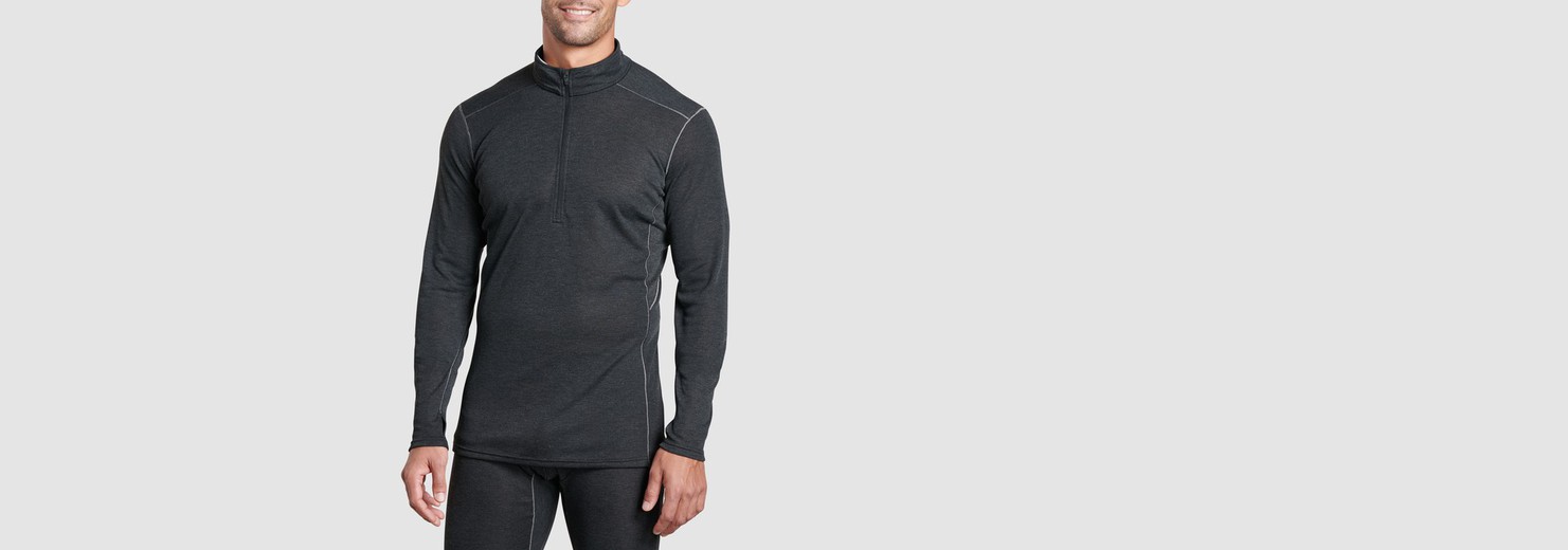 M's Akkomplice Zip Neck in Men Baselayer | KÜHL Clothing